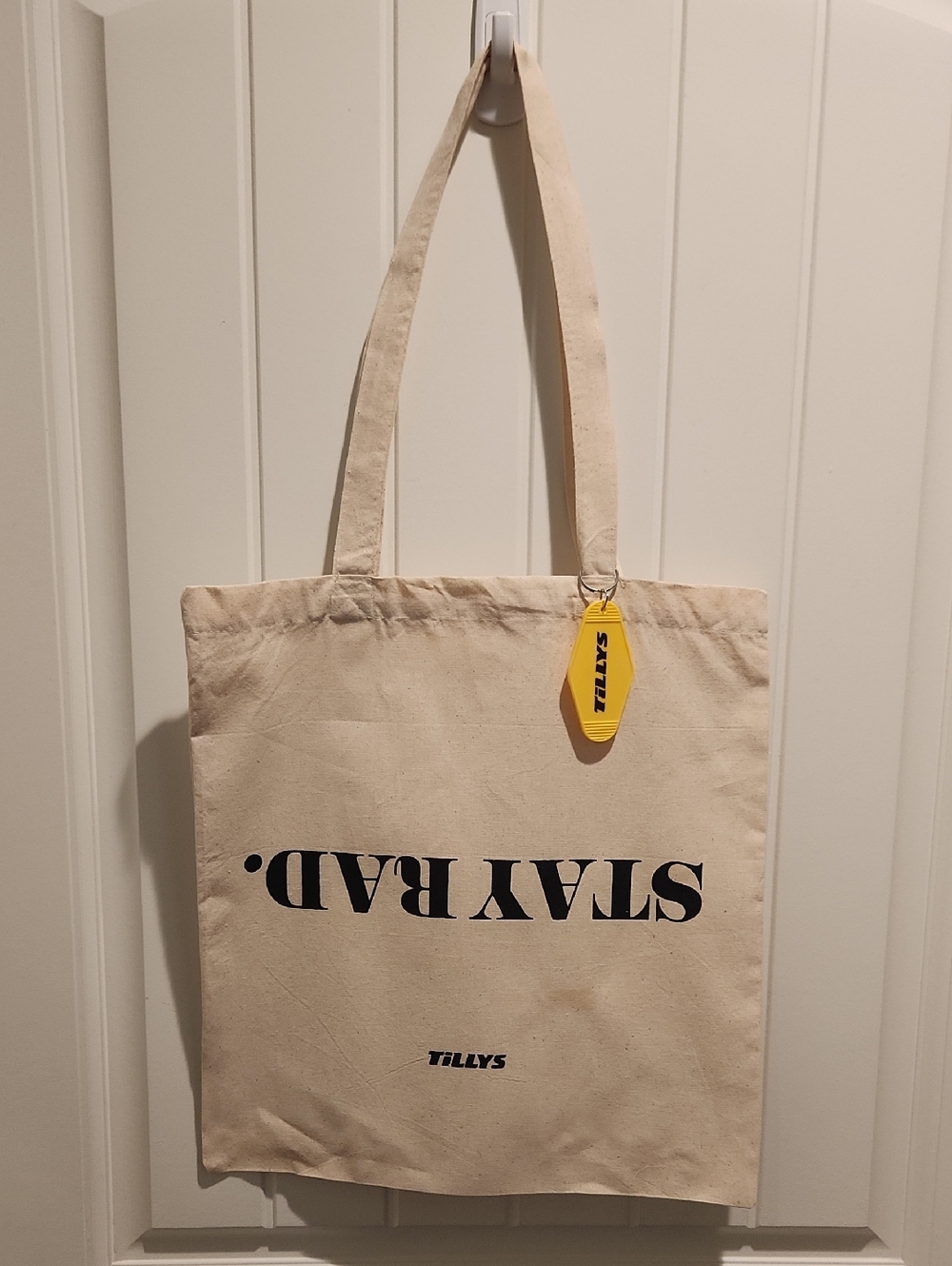 Canvas Tote Bag with Black Logo - Unbranded